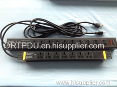 19" Universal type PDU 9 outlet with power light