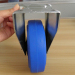 Fixed elastic solid rubber casters