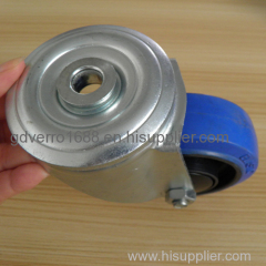 Industrial swivel elastic solid rubber casters