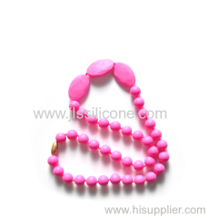 Silicone baby teething necklace BPA free