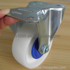 White PA industrial caster