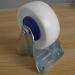 White PA industrial casters