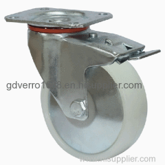 swivel PP industrial casters with brakes