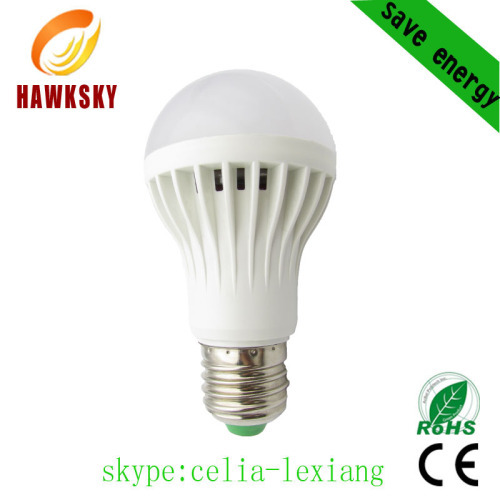 2014 hot sale in middle east pc cover 5w plastic led bulb lights factory