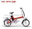 Lightweight Foldable Electric Bicycle / High Speed Powered Bike for Children Red