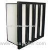 Hot Melt V Bank F8 Filters Medium Efficiency With Glass fiber media