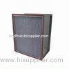 High Temp Clean Room Hepa Filters H13 / H14 With Galvanized Steel Frame