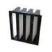 Combined Mini Pleat V Bank Filters / Air Filters With ABS Plastic