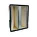High Efficient 2V Bank Filters Fiberglass With Galvanized Frame