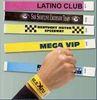 Blue Red Yellow TYVEK Wristband , Custom Plastic Wristbands For Hospital / Dance Club