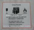 White Paper Printed Adhesive Labels / Writable Custom Caution Labels For Box