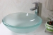 Pedestal glass basin pedestal tempered glass basin vanity