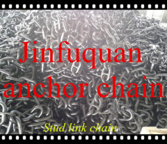 stud or studless welded link anchor chain