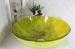 pedestal glass basin with glass mirror glass basin with siphone