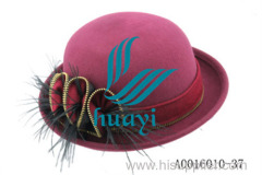 red bowler hat/novelty wholesale mini red bowler hats