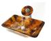 Flotera glass basin counter top glass basin