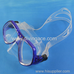 Tempered glass scuba diving mask single lens window with wide sight