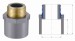 CPVC ASTM SCH80 standard water supply pipe fittings (MALE COUPING COPPER THREAD))