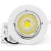 High lumen 82 CRI Sumsung COB led downlight pure white 15W with 120Beam Angle , PF &gt;0.95