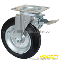 Industrial swivel garbage container casters with brake