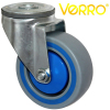 Industrial swivel PP casters with damping ring