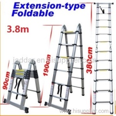 3 position telescopic ladder 3.8m