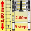 2.6m Aluminium Telescopic ladder