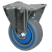 Fixed PP industrial casters with damping ring