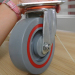 Industrial swivel PP casters with damping ring