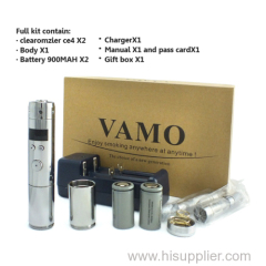 Huge Vapor e-cigarette colorful vamo v5 starter kit wholesale with VariableVoltage 3v~6v