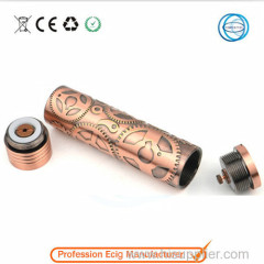 2014 hottest steampunk style electronic cigarette 18650 mechanical mod ecig steampunk mod clone