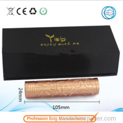 2014 hottest steampunk style electronic cigarette 18650 mechanical mod ecig steampunk mod clone