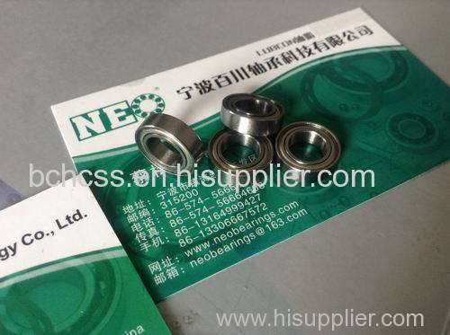 miniatuer S697zz Stainless steel bearing S697zz Deep Groove Ball Bearing