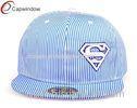 Acrylic Printing Snapback Baseball Caps 3D Embroidery With Sky Blue Ripstop Fabric