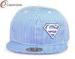 Acrylic Printing Snapback Baseball Caps 3D Embroidery With Sky Blue Ripstop Fabric