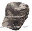 Adjusteble Velcro Camouflage Baseball Hats With Metal Logo