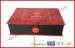Luxury Foil in gold rigid board gift packing boxes , soft velvet holder