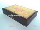 Printed Rigid Board Gift Packaging Box With Sponge Tray, Hot Stamping Luxury Cigar Gift Boxes