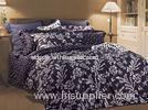 luxury Floral Bedding Sets , Bedroom Sheet Sets With High Yarn Reactive Printing