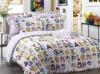 Character Cartoon Floral Bedding Sets , Twill Cotton Fabric Reactive Dye