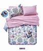 Complete 100% Twill Cotton Floral Bedding Sets , Flat Sheet Sets 4pcs / 6pcs Sets