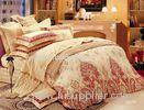 Artistic Bright Cotton Sateen Bedding Sets For Hotel , Bedroom Sheet Sets