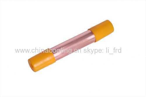 Refrigeration copper filter drier with plastic cap