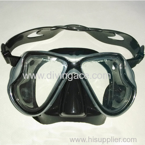 2014 scuba diving equipment silicone rubber diving mask