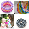 Silicone Gift necklace jewelry for baby teeth chewing