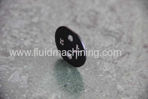 Hard black Anodized 32mm outer bevel machined Blade