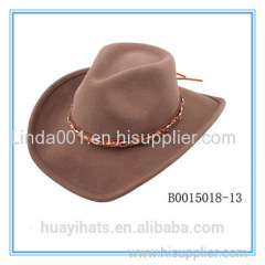 2014 hot sale men's wool felt cowboy hat