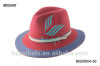 New arrival men's hot sale fedora hat with 100% wool