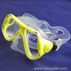 Tempered glass diving mask scuba diving mask with wide sight