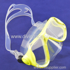 Tempered glass diving mask scuba diving mask with wide sight